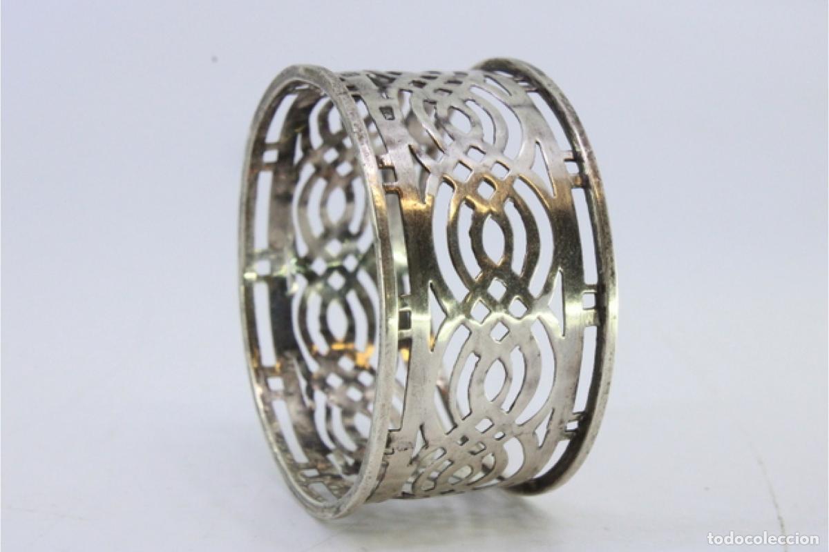 Antig&uuml;edades: Anillo para servilletas de plata - Foto 6