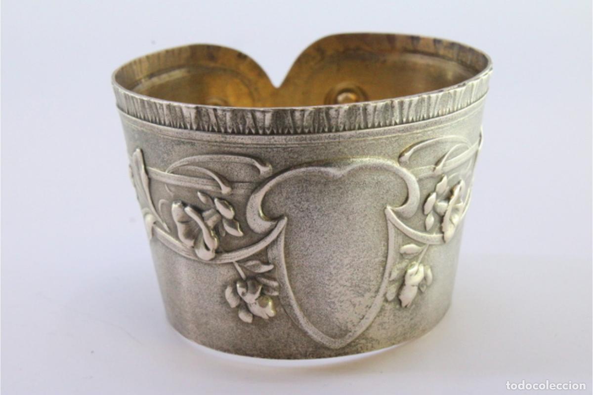 Antig&uuml;edades: Anillo para servilletas de plata - Foto 4