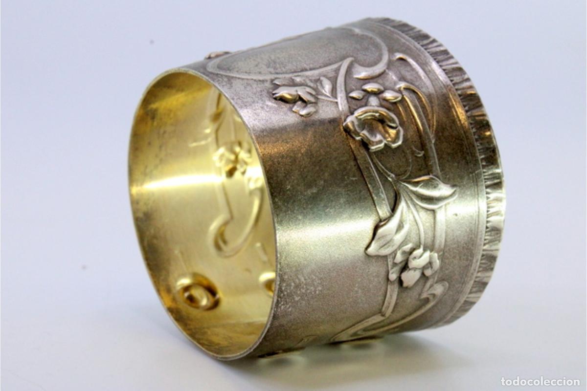 Antig&uuml;edades: Anillo para servilletas de plata - Foto 5