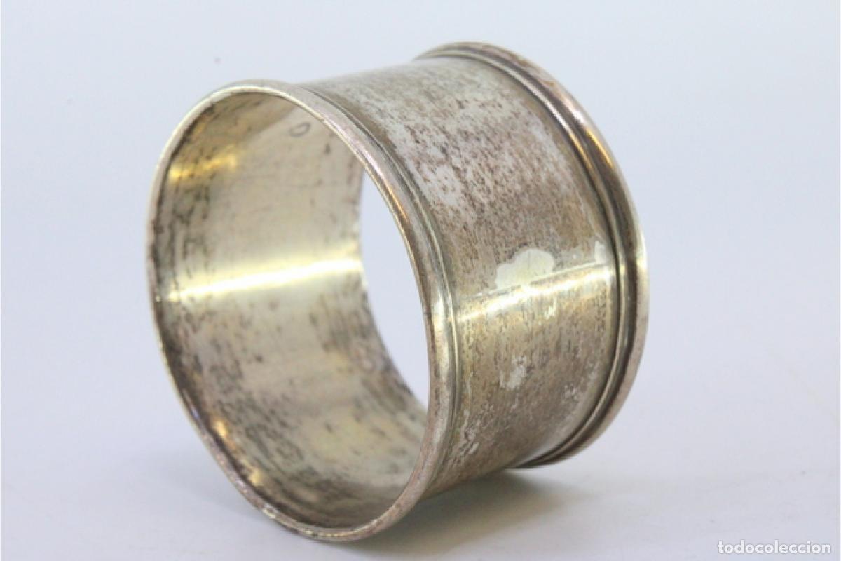 Antig&uuml;edades: Anillo para servilletas de plata - Foto 2