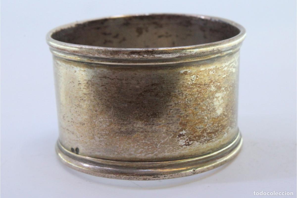 Antig&uuml;edades: Anillo para servilletas de plata - Foto 3