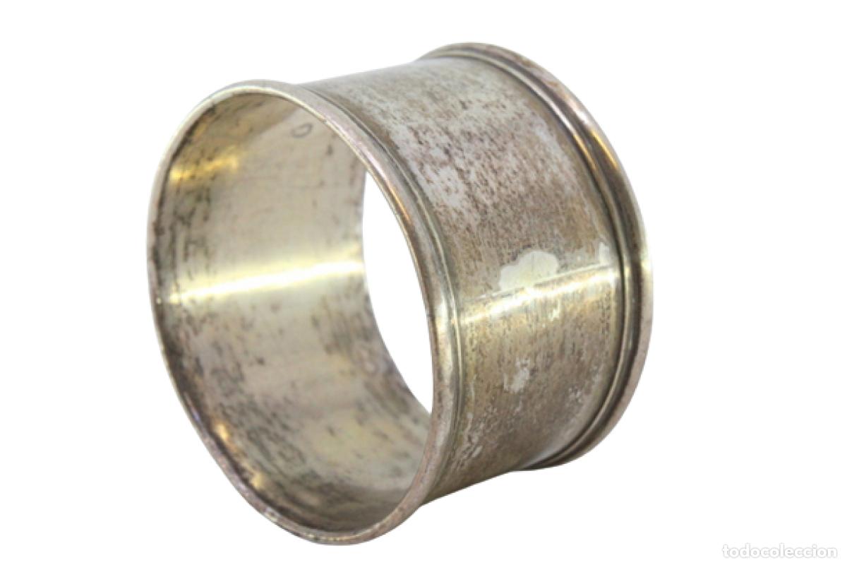 Antig&uuml;edades: Anillo para servilletas de plata - Foto 1