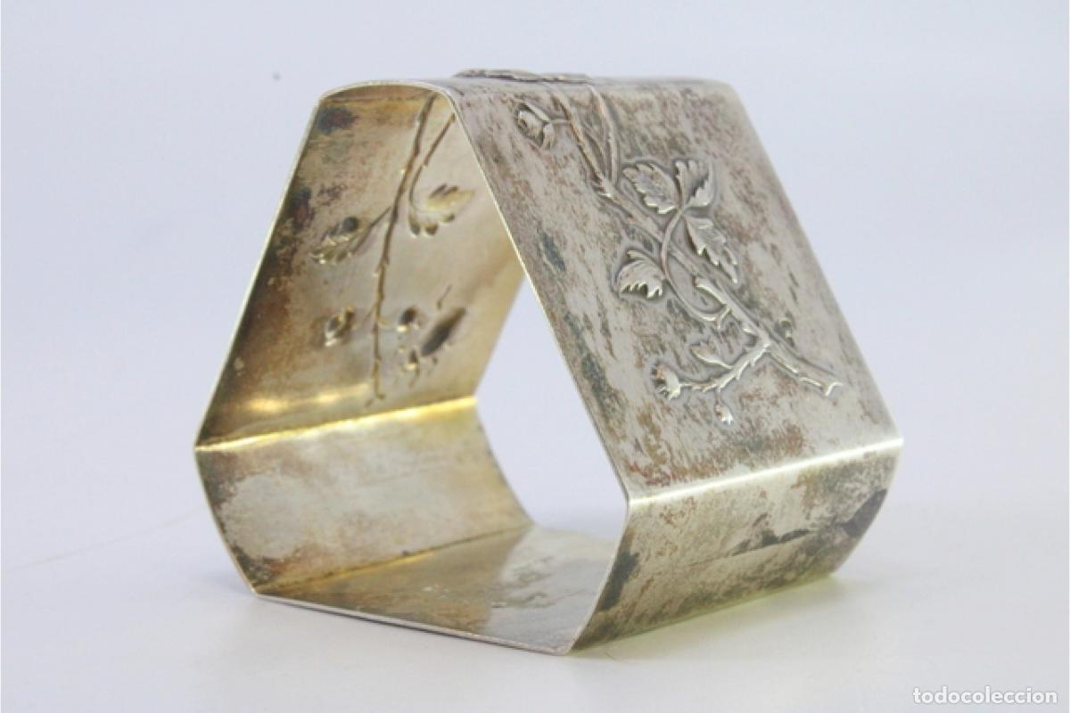 Antig&uuml;edades: Anillo para servilletas de plata - Foto 5