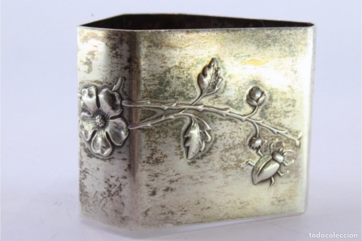 Antig&uuml;edades: Anillo para servilletas de plata - Foto 6