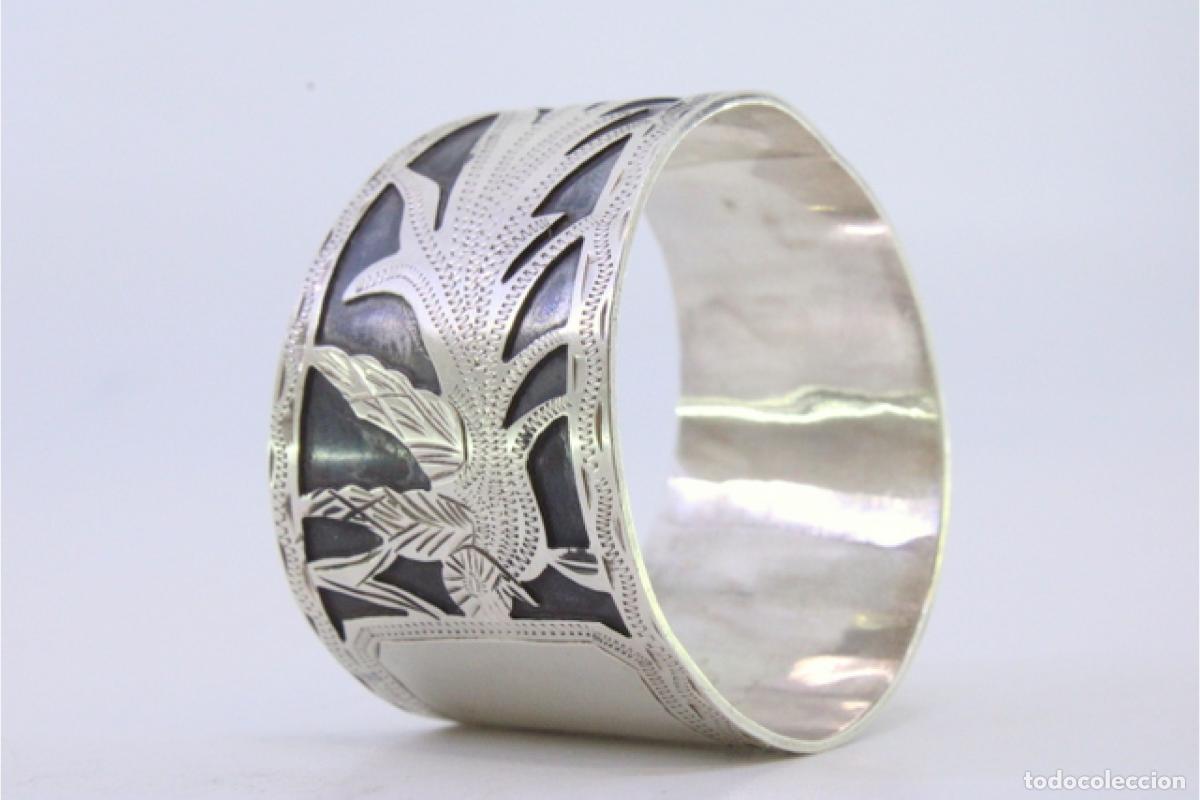 Antig&uuml;edades: Anillo para servilletas de plata - Foto 5
