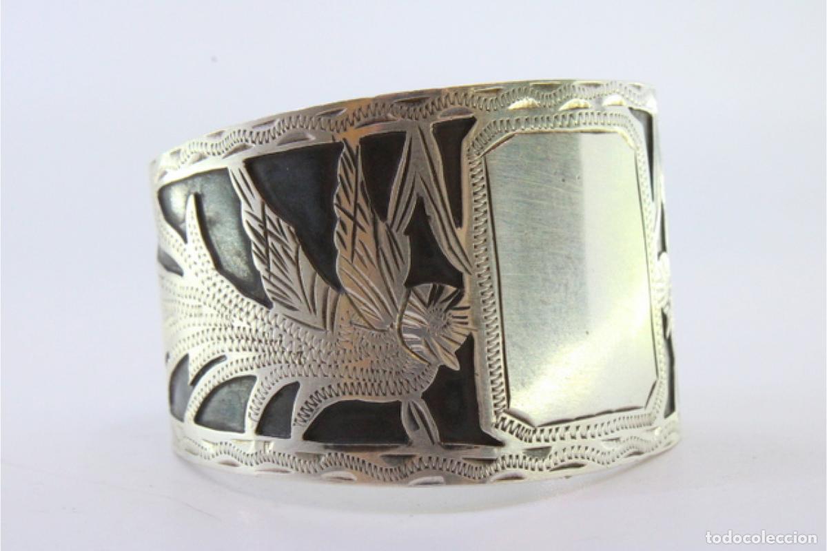 Antig&uuml;edades: Anillo para servilletas de plata - Foto 6