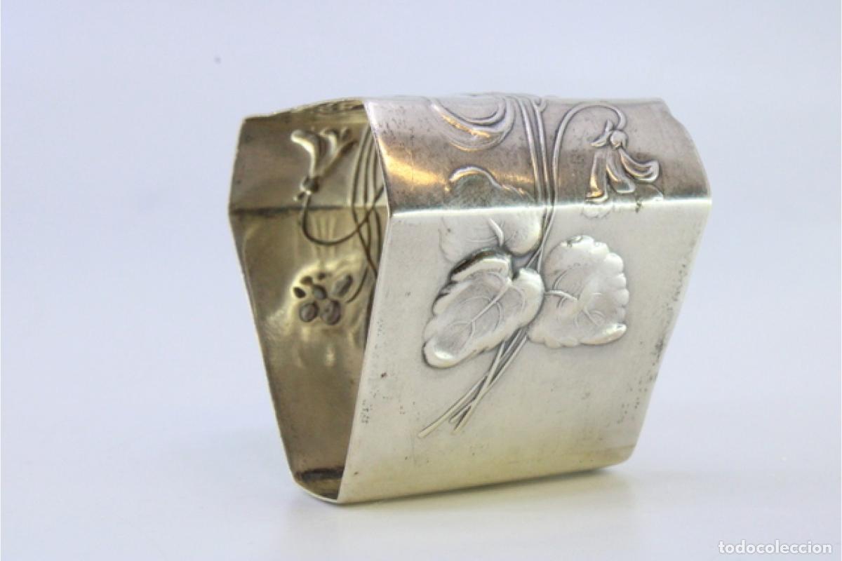 Antig&uuml;edades: Anillo para servilletas de plata - Foto 4