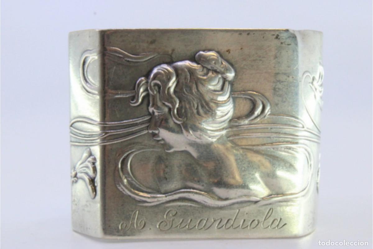 Antig&uuml;edades: Anillo para servilletas de plata - Foto 5