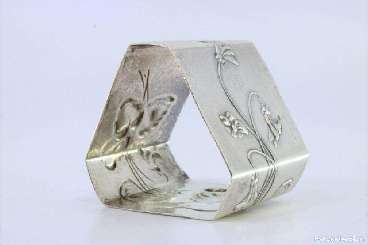 Antig&uuml;edades: Anillo para servilletas de plata - Foto 7