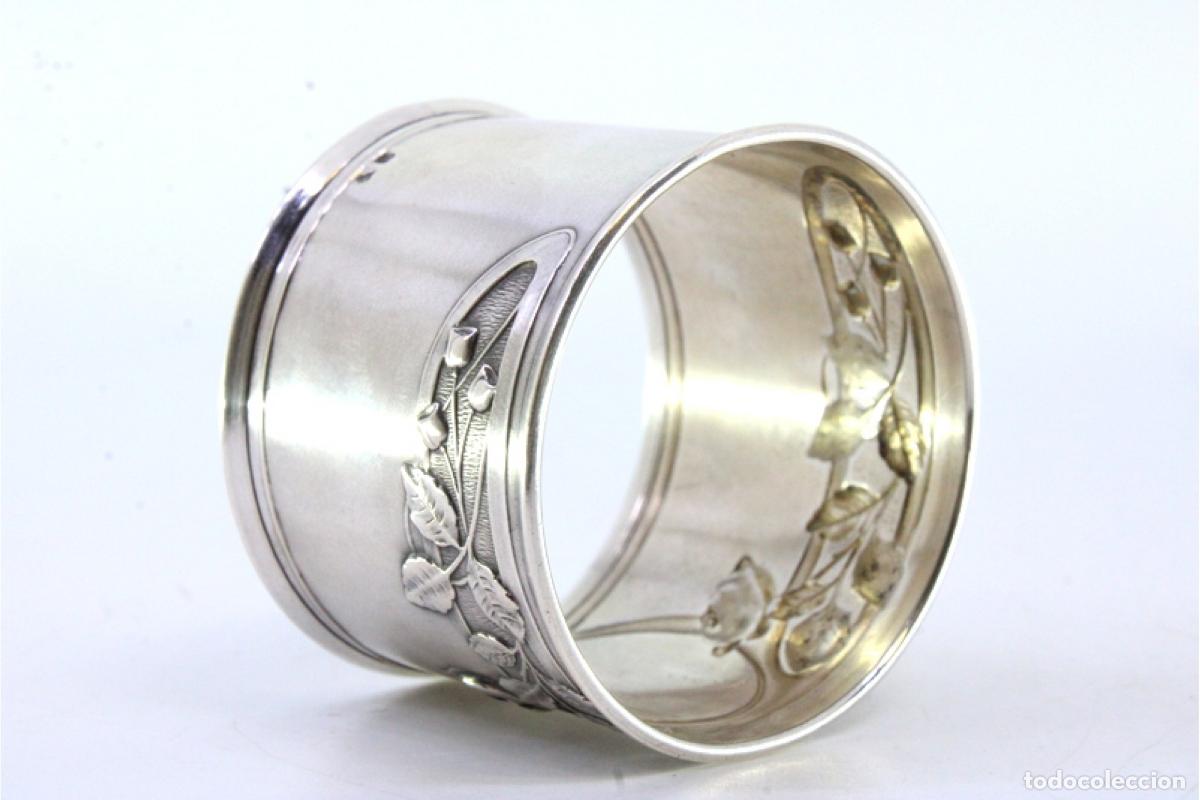 Antig&uuml;edades: Anillo para servilletas de plata - Foto 3