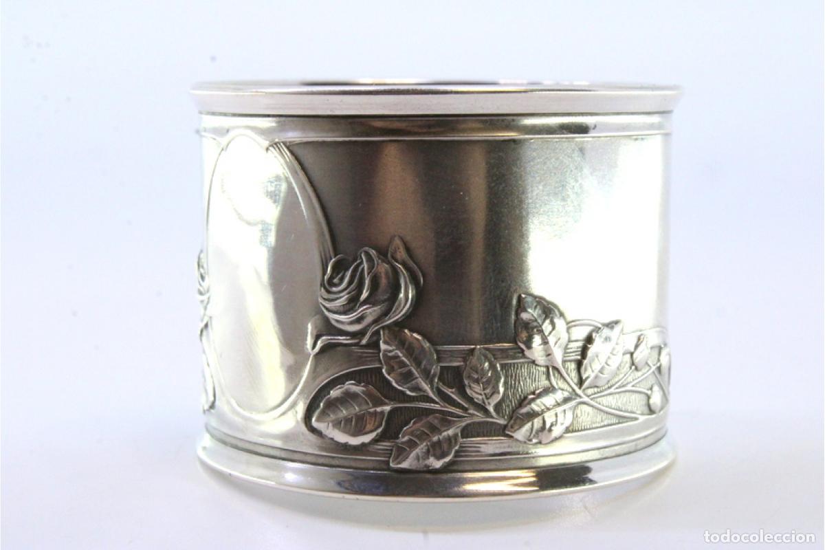 Antig&uuml;edades: Anillo para servilletas de plata - Foto 4
