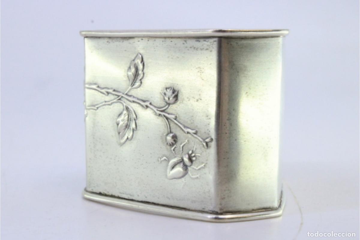 Antig&uuml;edades: Anillo para servilletas de plata - Foto 4