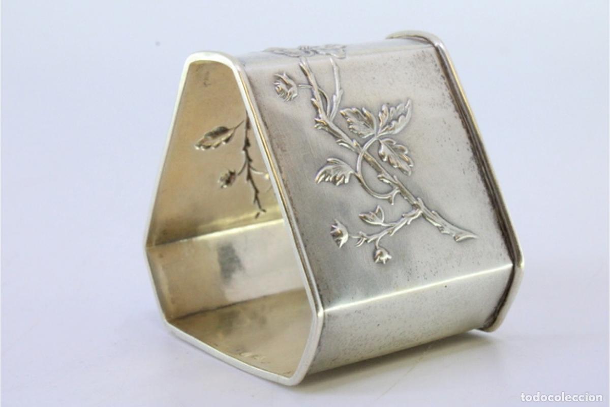 Antig&uuml;edades: Anillo para servilletas de plata - Foto 7