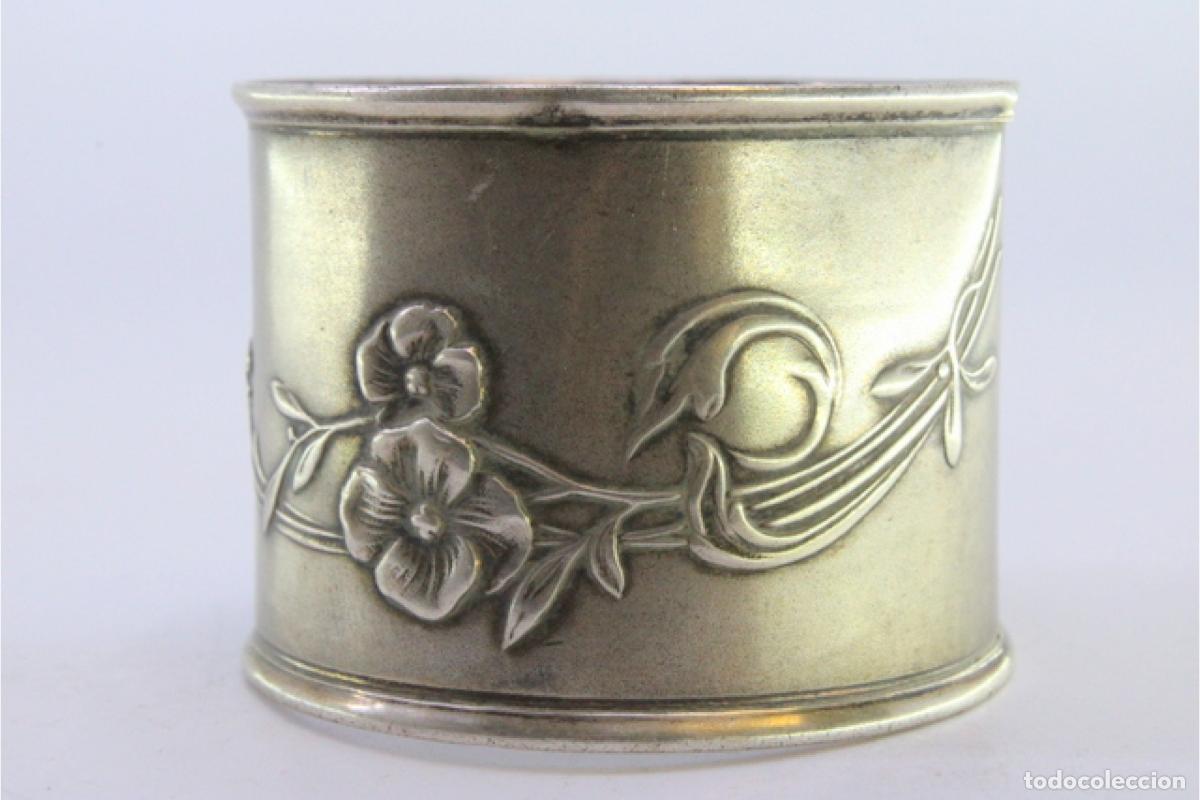Antig&uuml;edades: Anillo para servilletas de plata - Foto 3