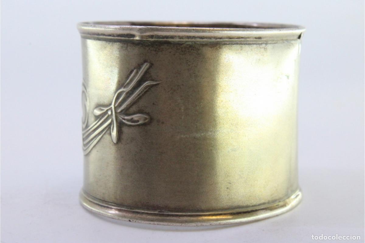 Antig&uuml;edades: Anillo para servilletas de plata - Foto 4