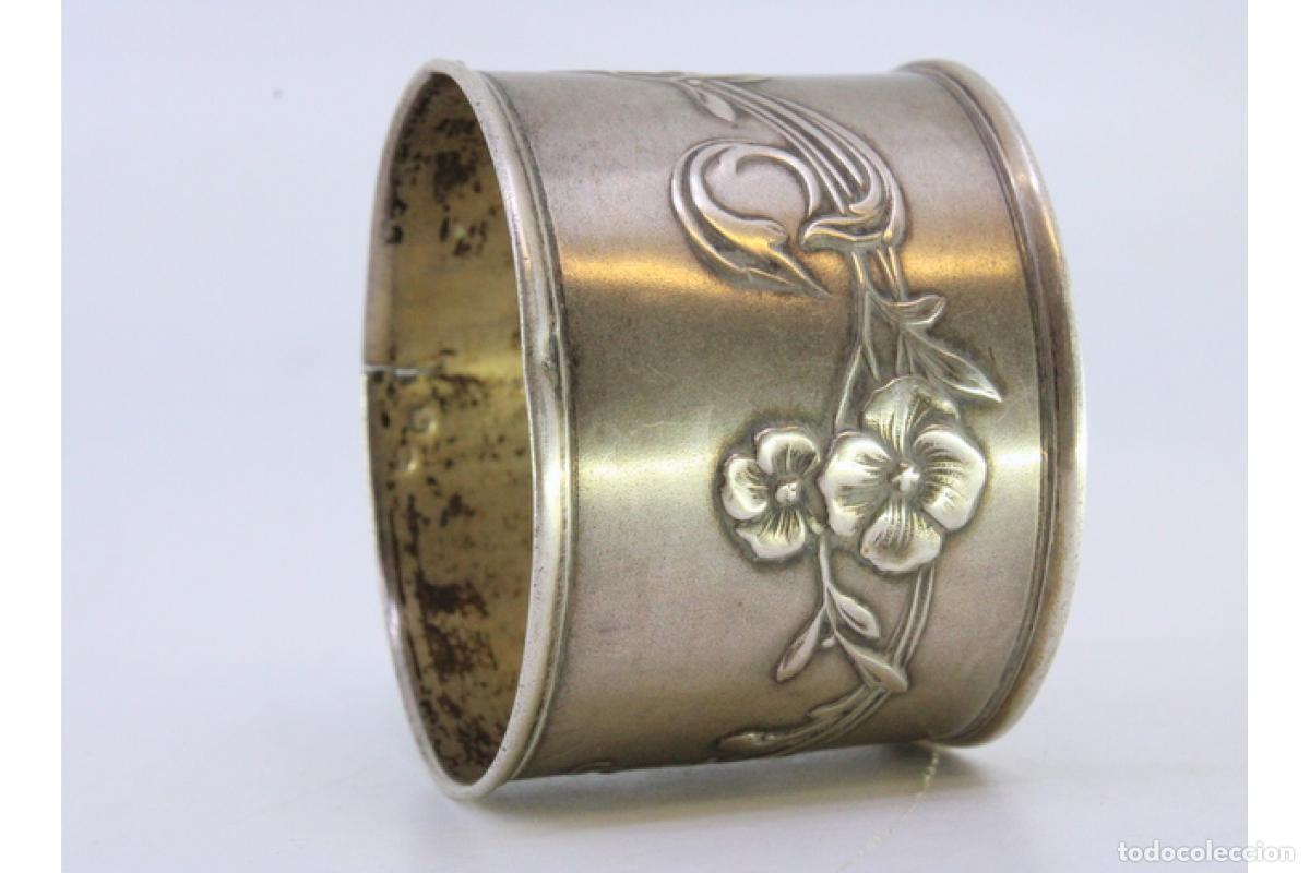 Antig&uuml;edades: Anillo para servilletas de plata - Foto 6