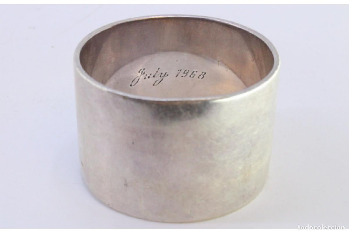 Antig&uuml;edades: Anillo para servilletas de plata - Foto 2