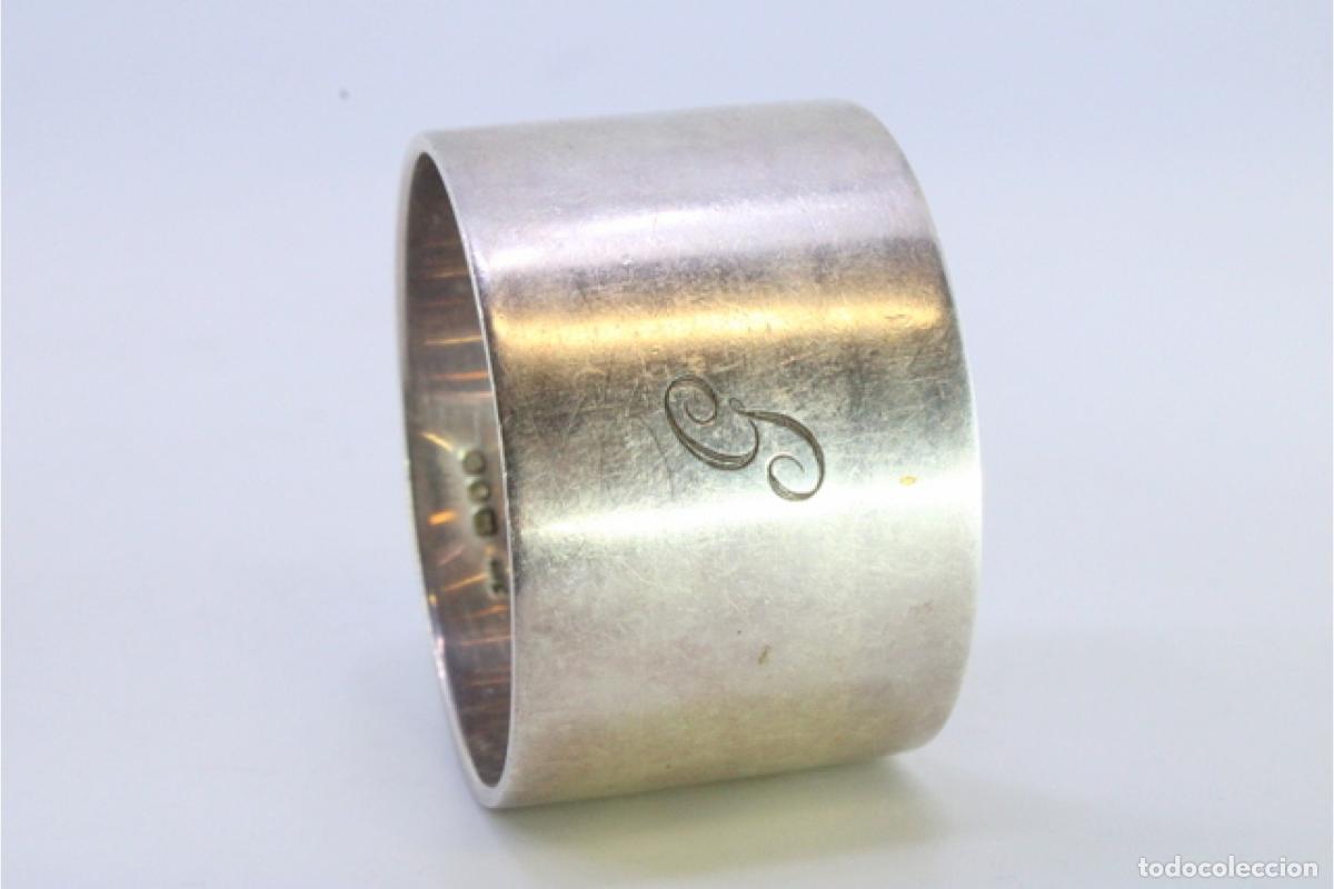 Antig&uuml;edades: Anillo para servilletas de plata - Foto 3