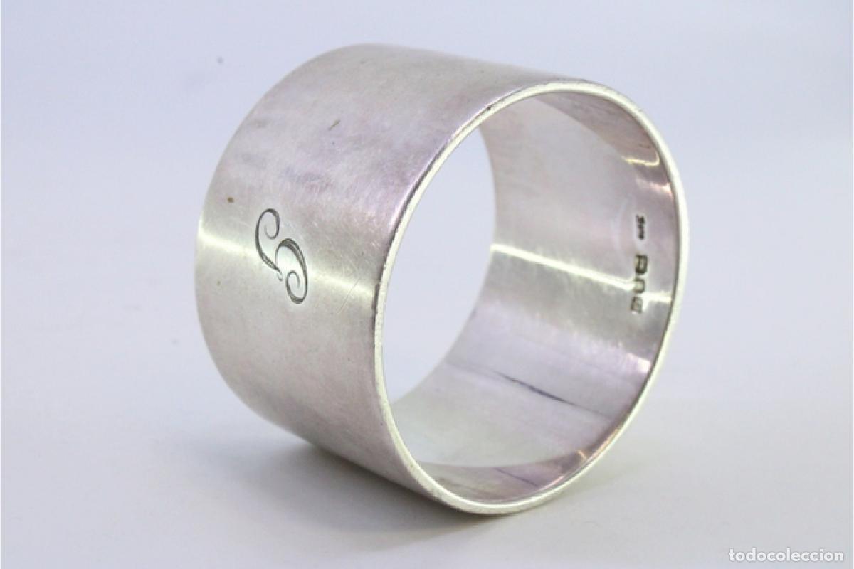 Antig&uuml;edades: Anillo para servilletas de plata - Foto 5