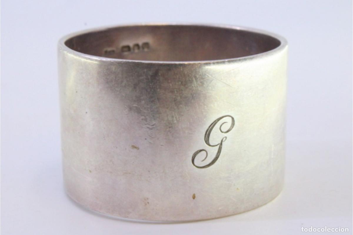Antig&uuml;edades: Anillo para servilletas de plata - Foto 6