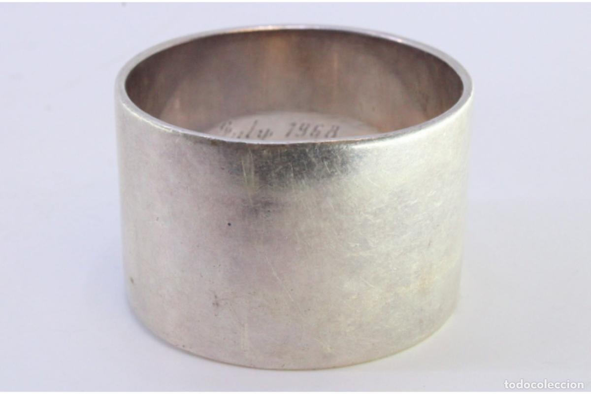 Antig&uuml;edades: Anillo para servilletas de plata - Foto 7