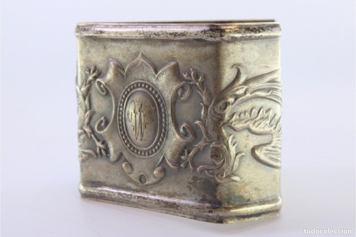 Antig&uuml;edades: Anillo para servilletas de plata - Foto 6