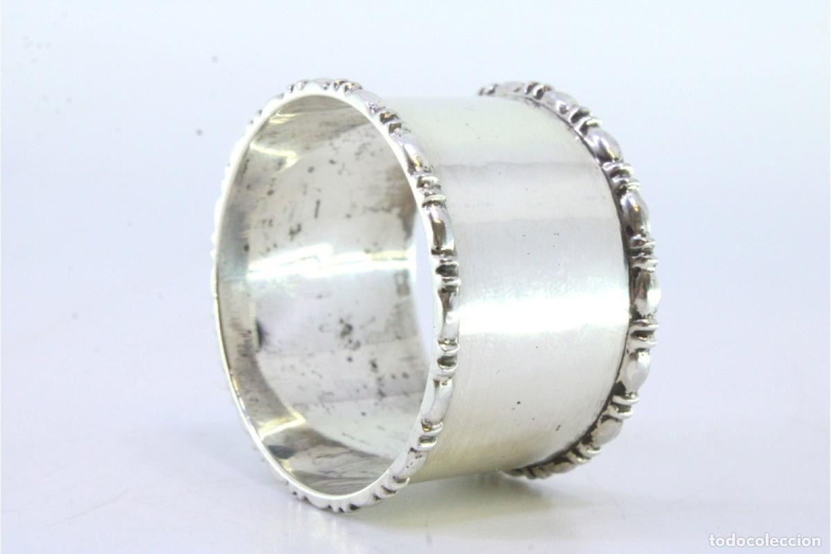 Antig&uuml;edades: Anillo para servilletas de plata - Foto 6