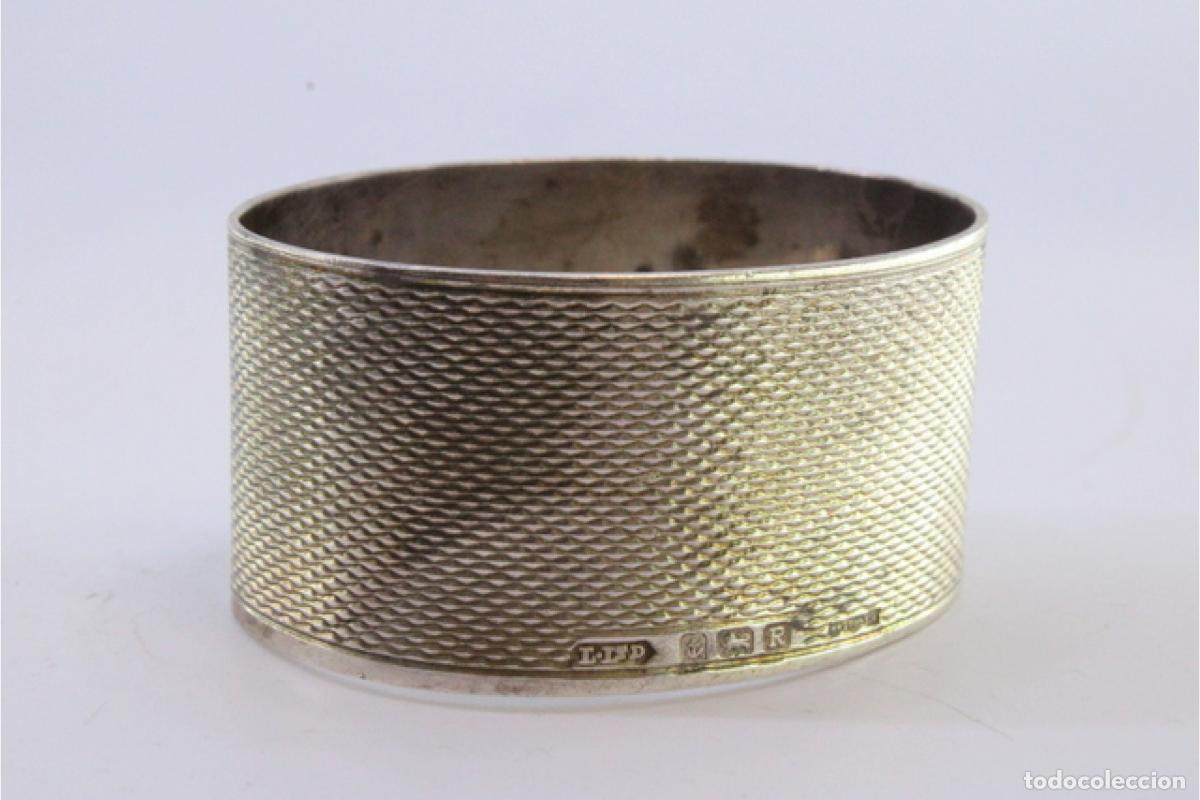 Antig&uuml;edades: Anillo para servilletas de plata - Foto 2