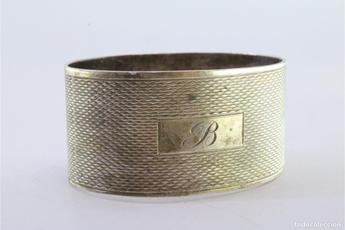 Antig&uuml;edades: Anillo para servilletas de plata - Foto 3