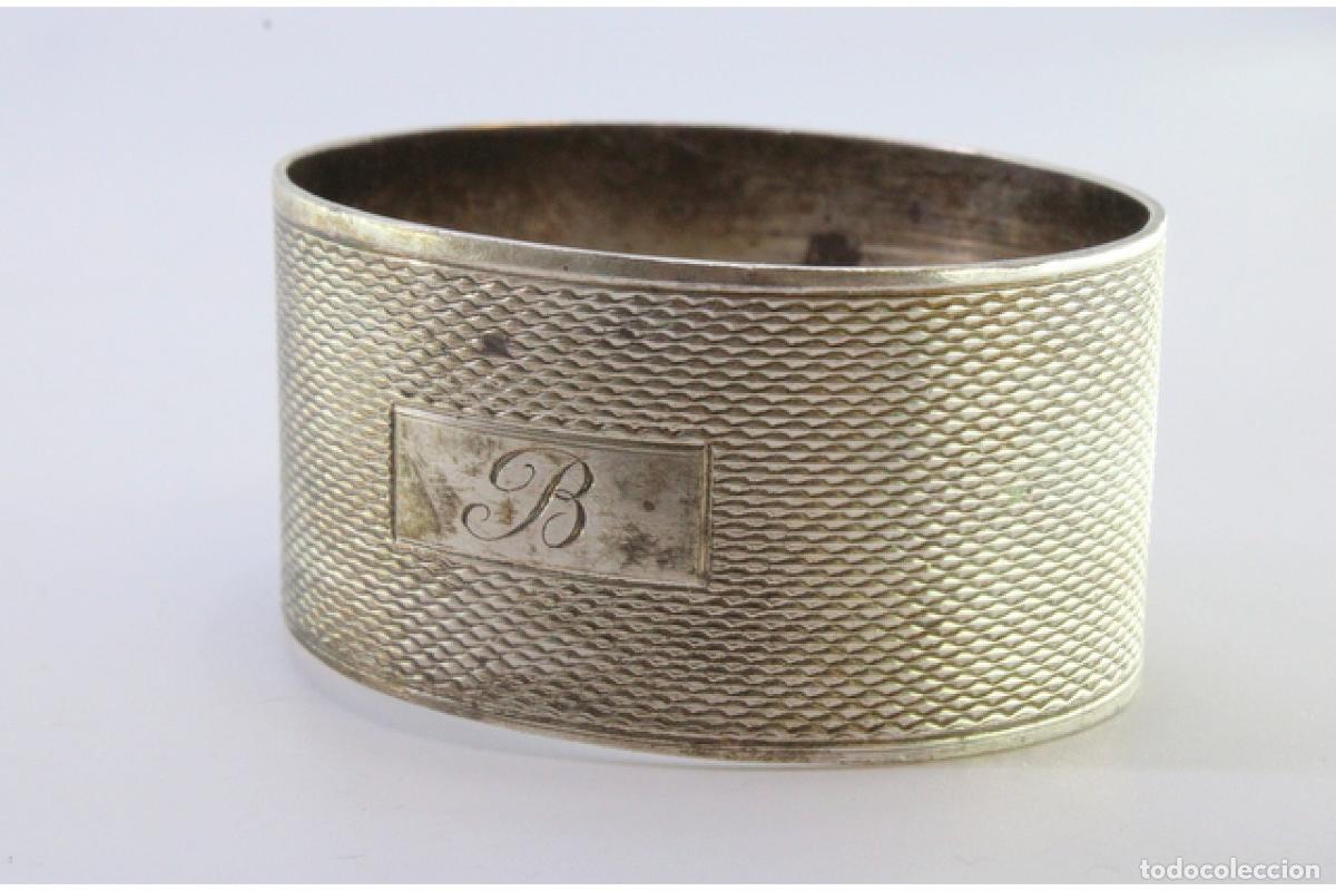 Antig&uuml;edades: Anillo para servilletas de plata - Foto 4