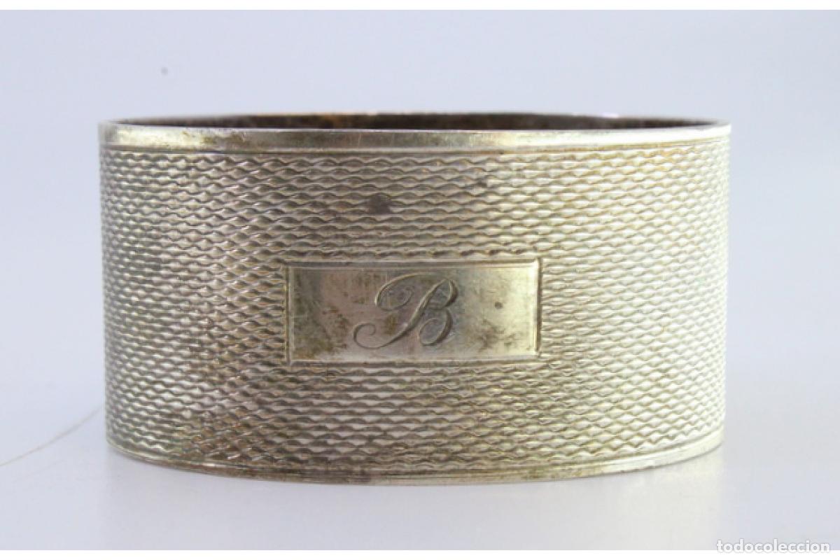 Antig&uuml;edades: Anillo para servilletas de plata - Foto 5
