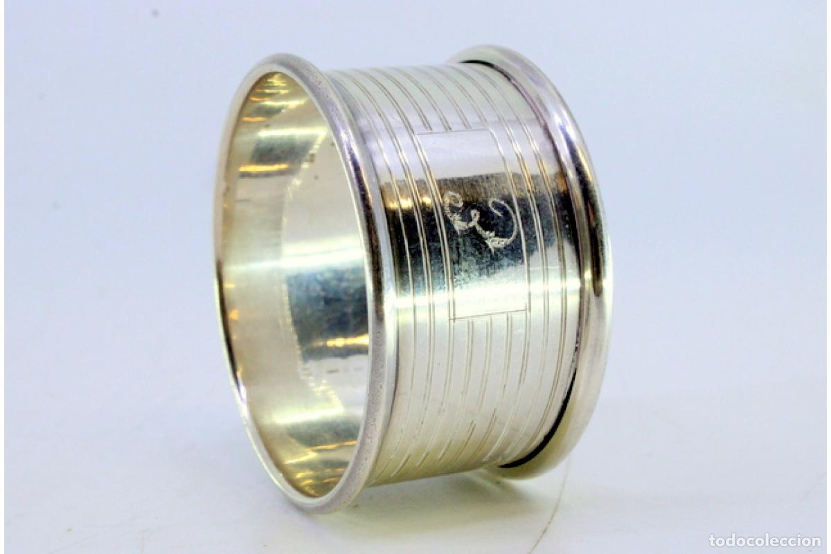 Antig&uuml;edades: Anillo para servilletas de plata - Foto 3