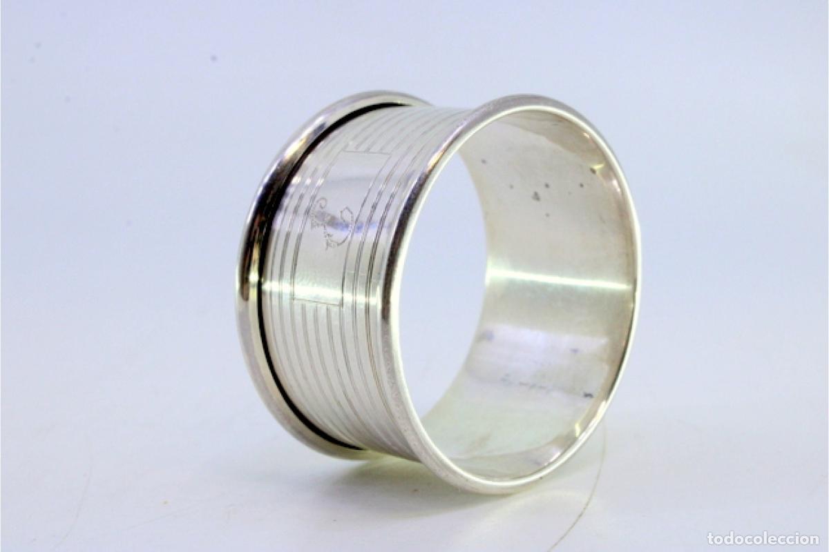 Antig&uuml;edades: Anillo para servilletas de plata - Foto 4