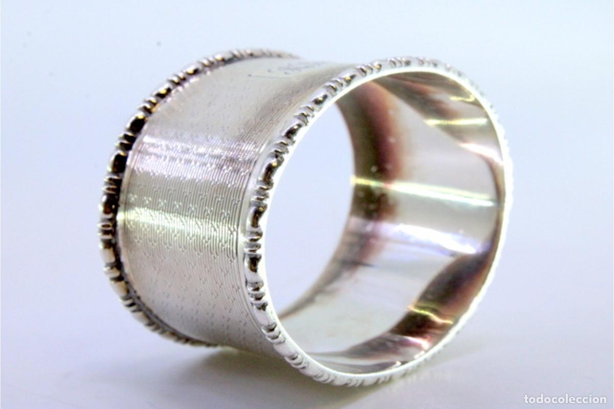 Antig&uuml;edades: Anillo para servilletas de plata - Foto 6