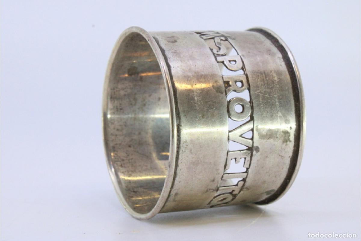 Antig&uuml;edades: Anillo para servilletas de plata - Foto 2