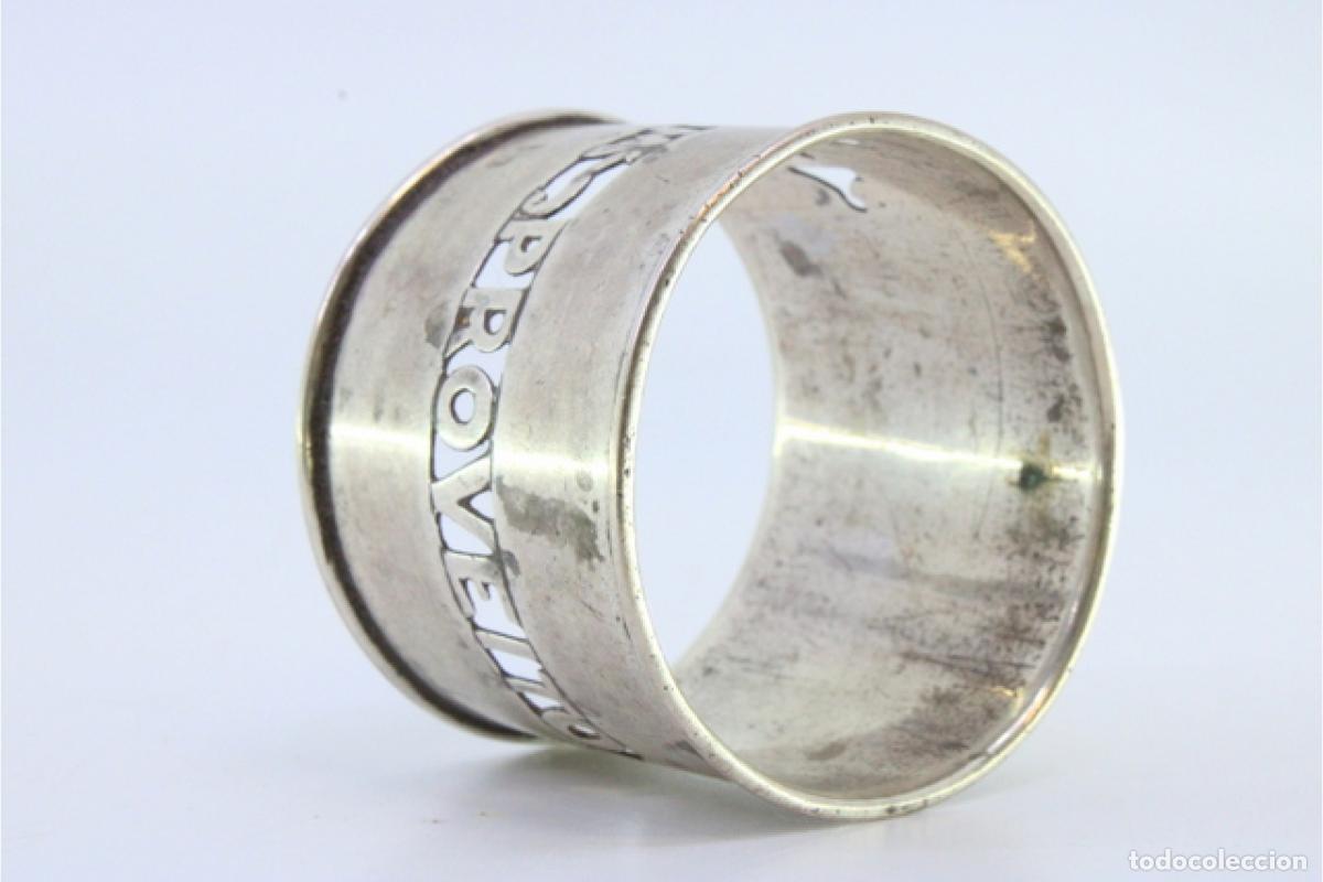 Antig&uuml;edades: Anillo para servilletas de plata - Foto 4