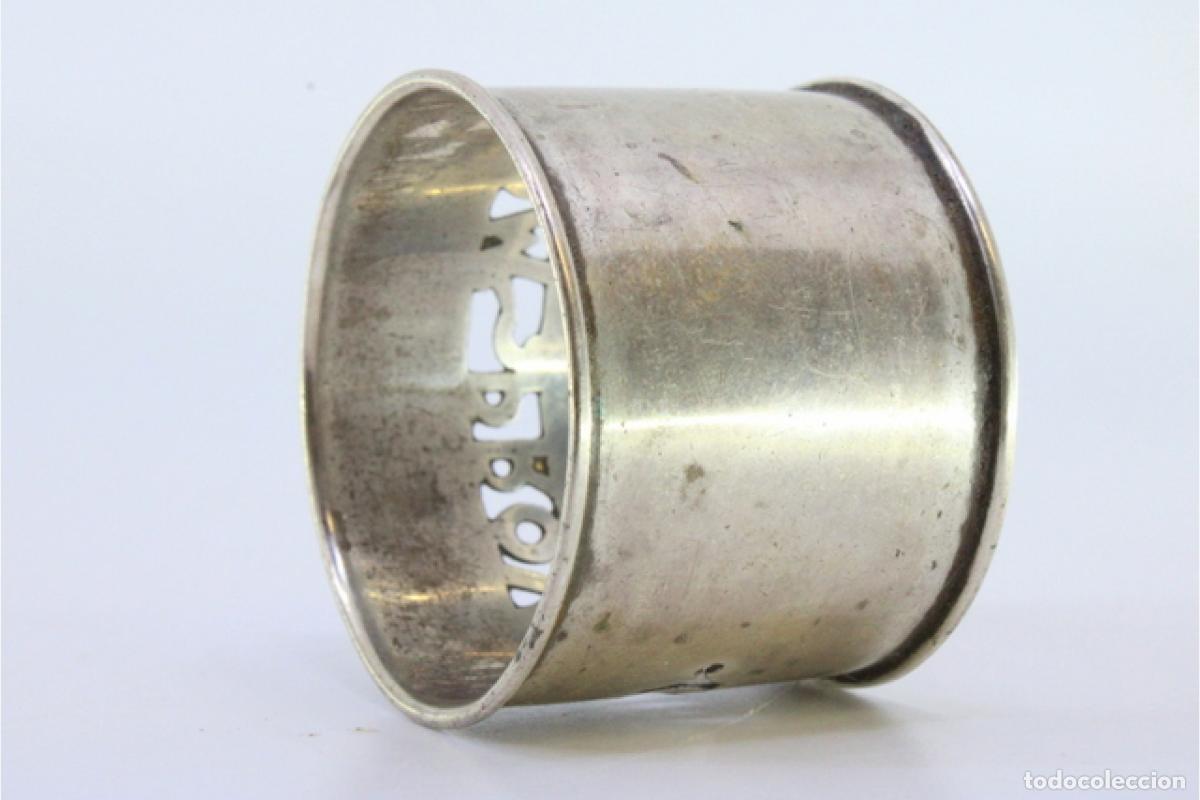 Antig&uuml;edades: Anillo para servilletas de plata - Foto 7