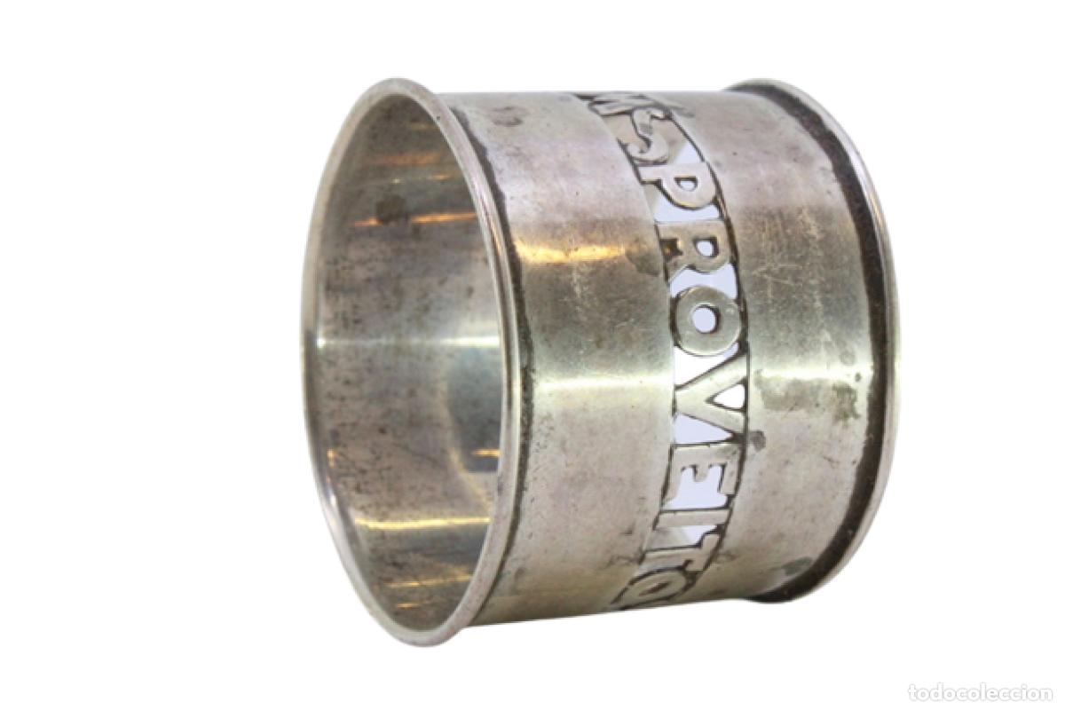 Antig&uuml;edades: Anillo para servilletas de plata - Foto 1