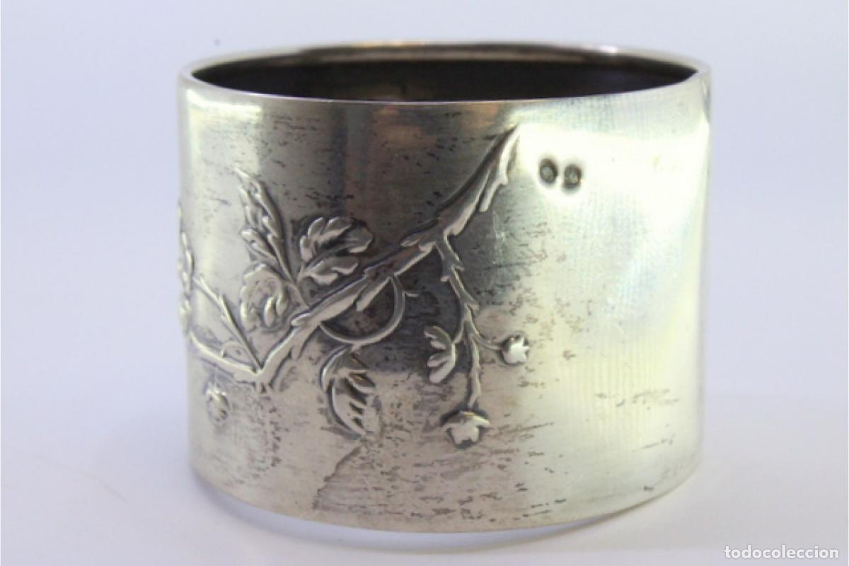 Antig&uuml;edades: Anillo para servilletas de plata - Foto 4