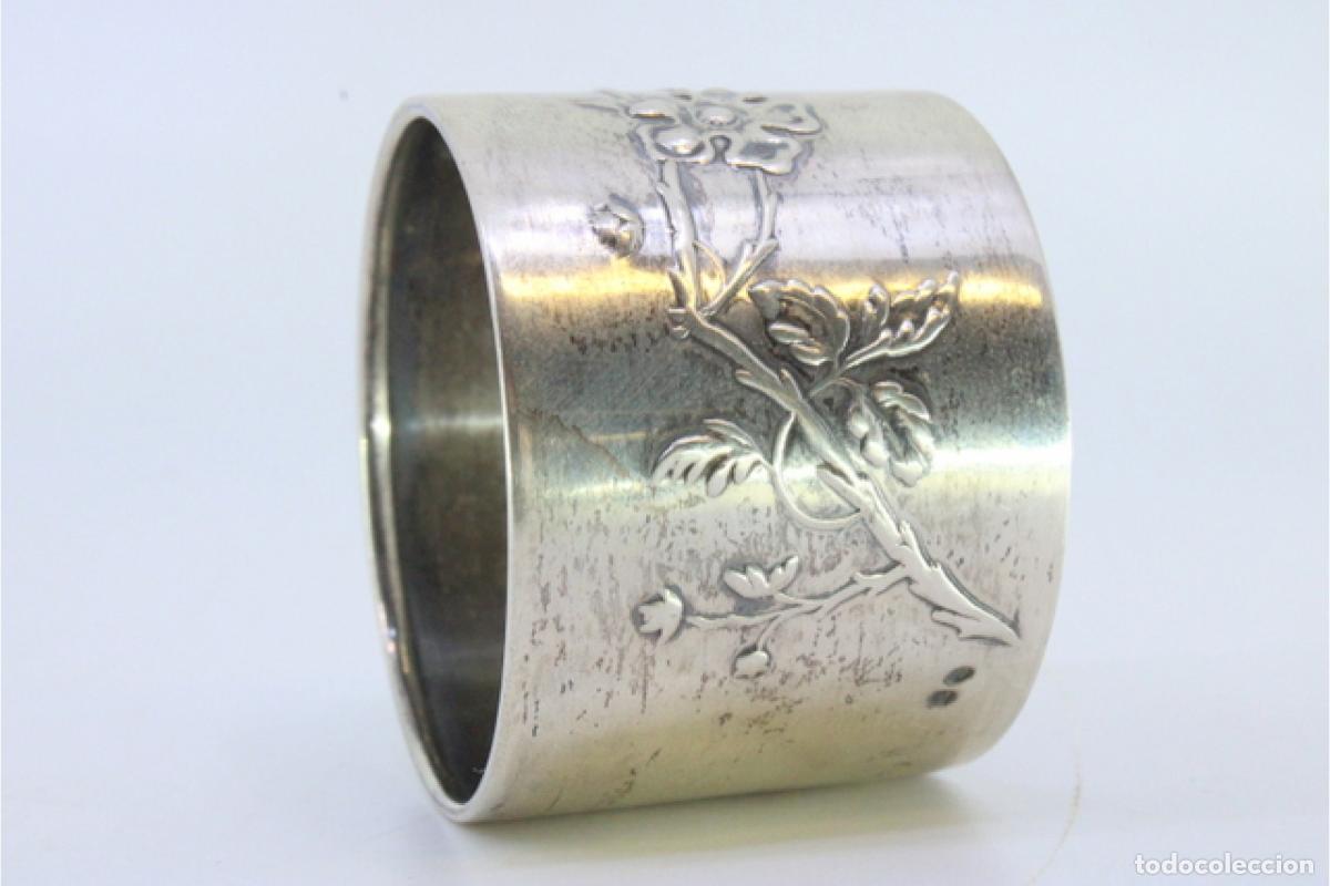 Antig&uuml;edades: Anillo para servilletas de plata - Foto 5