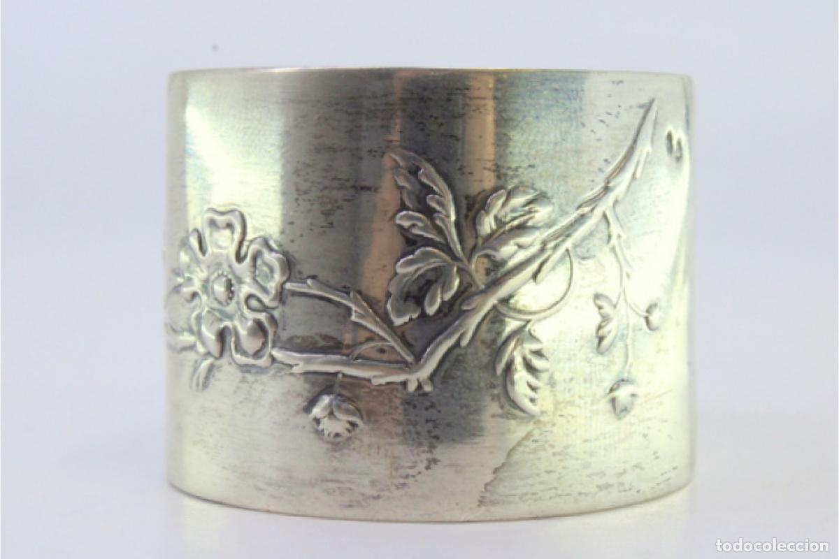 Antig&uuml;edades: Anillo para servilletas de plata - Foto 7