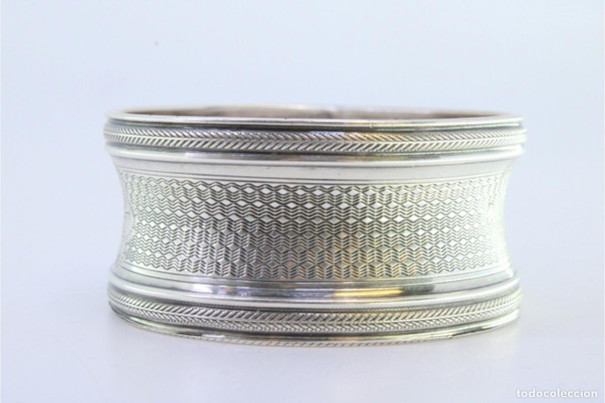 Antig&uuml;edades: Anillo para servilletas de plata - Foto 2