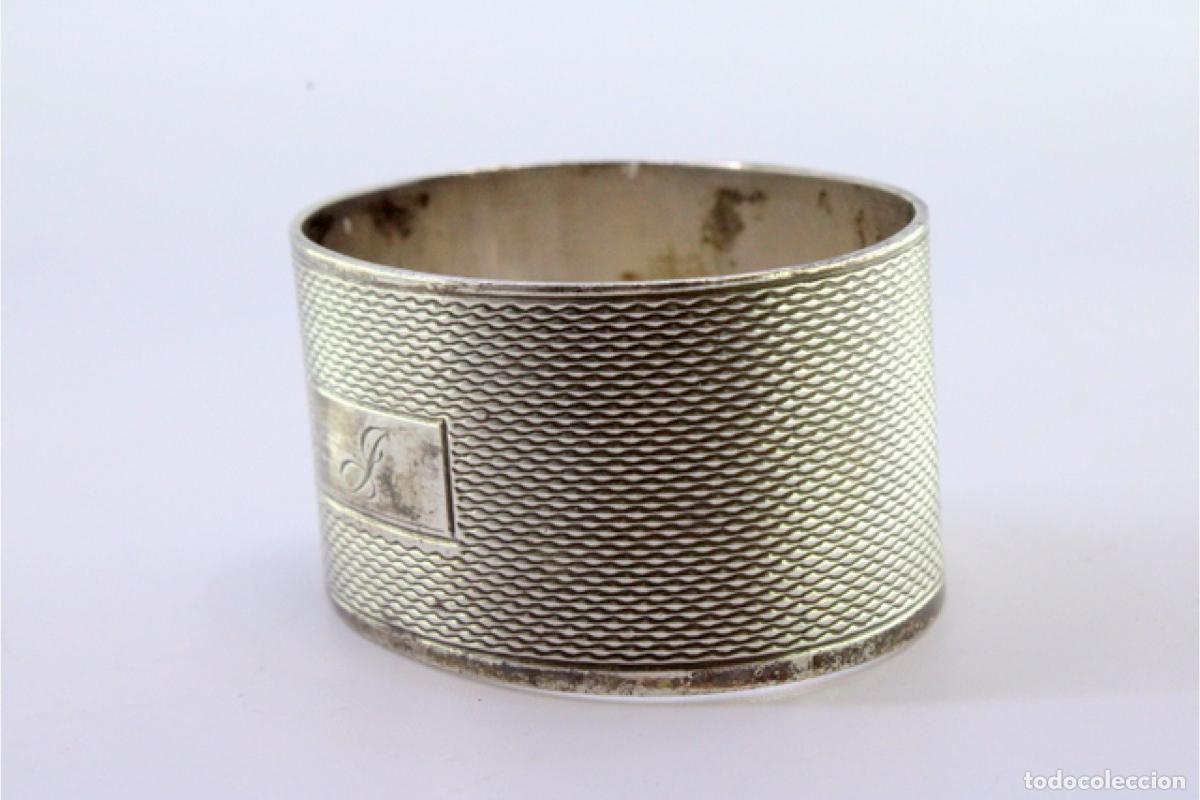 Antig&uuml;edades: Anillo para servilletas de plata - Foto 2