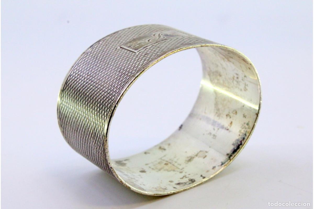Antig&uuml;edades: Anillo para servilletas de plata - Foto 4