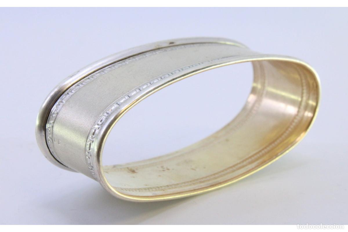 Antig&uuml;edades: Anillo para servilletas de plata - Foto 6