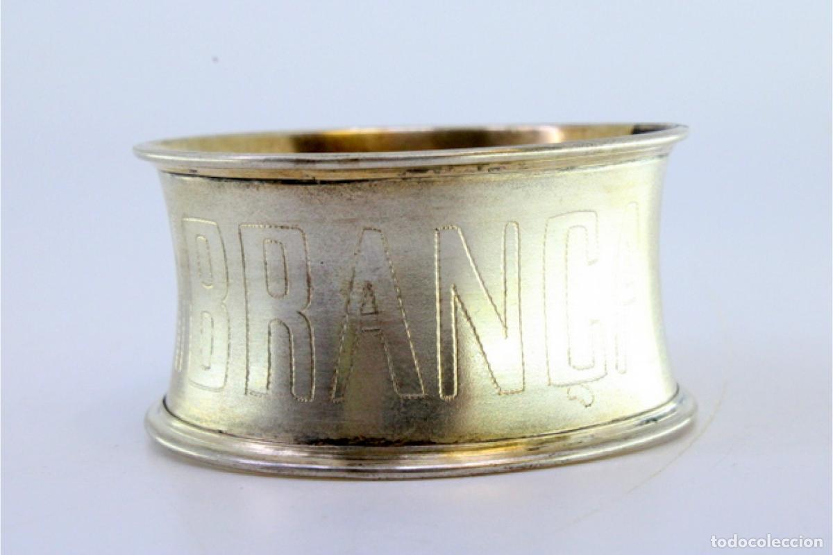 Antig&uuml;edades: Anillo para servilletas de plata - Foto 4