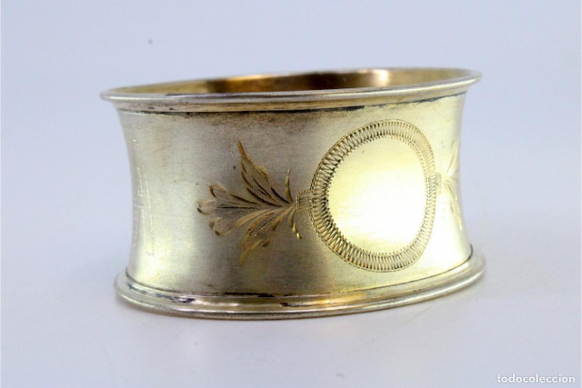 Antig&uuml;edades: Anillo para servilletas de plata - Foto 6
