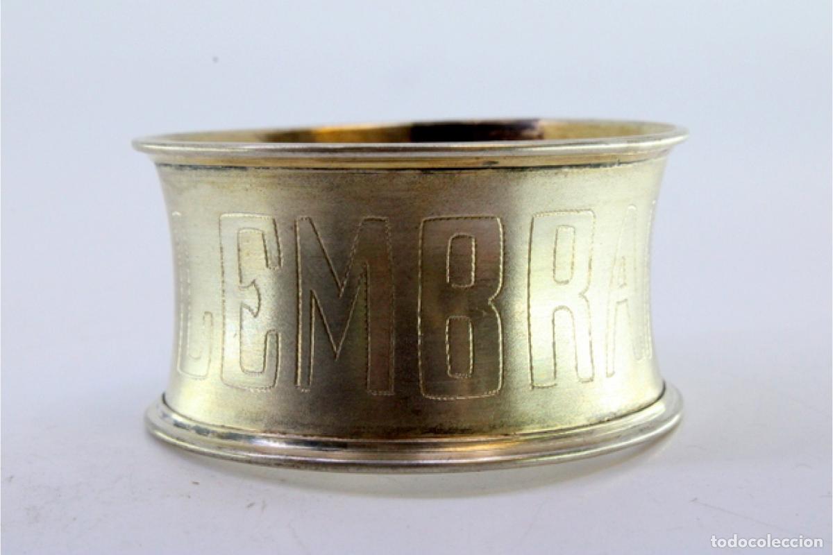 Antig&uuml;edades: Anillo para servilletas de plata - Foto 7
