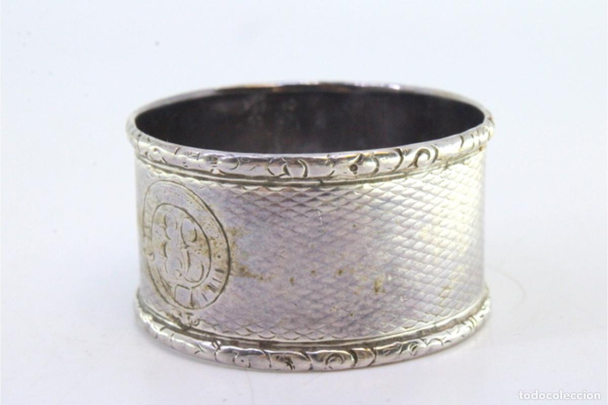 Antig&uuml;edades: Anillo para servilletas de plata - Foto 6