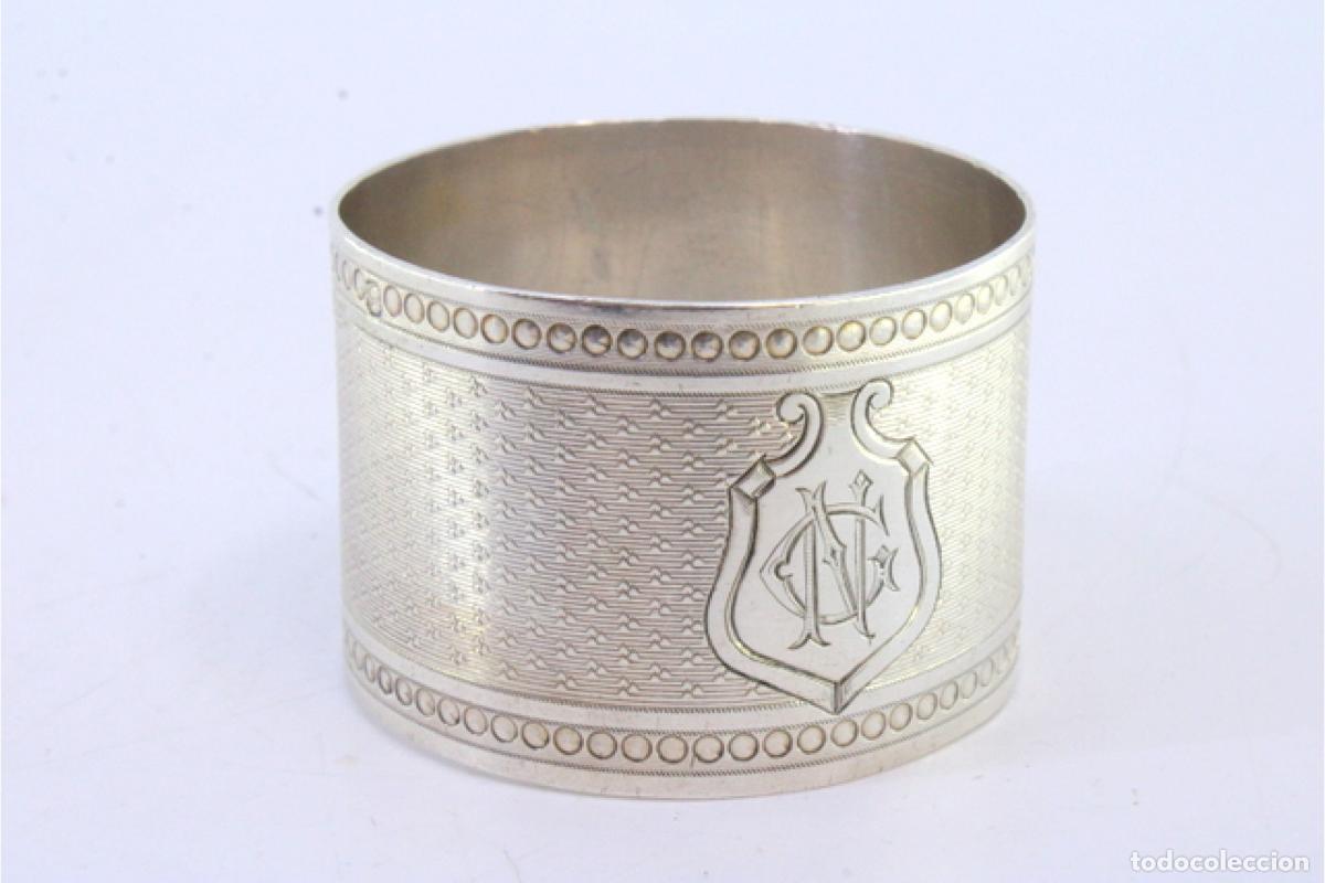Antig&uuml;edades: Anillo para servilletas de plata - Foto 2